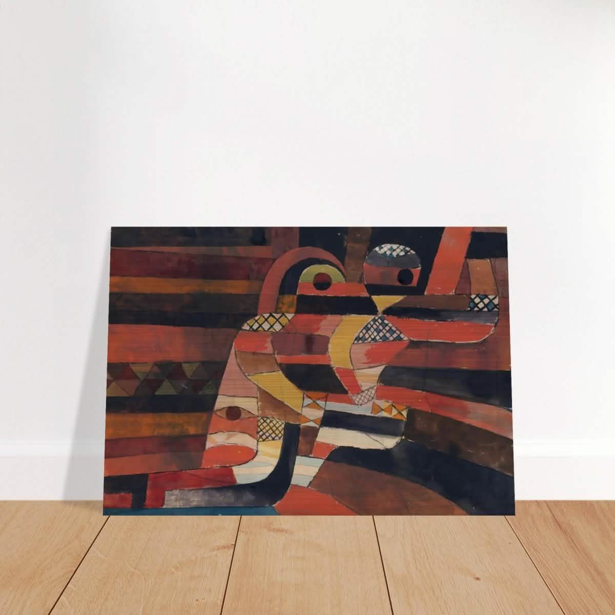 Lovers by Paul Klee Vintage Abstract Wall Art - Brushed Aluminum Print - 70x100 cm / 28x40″ -