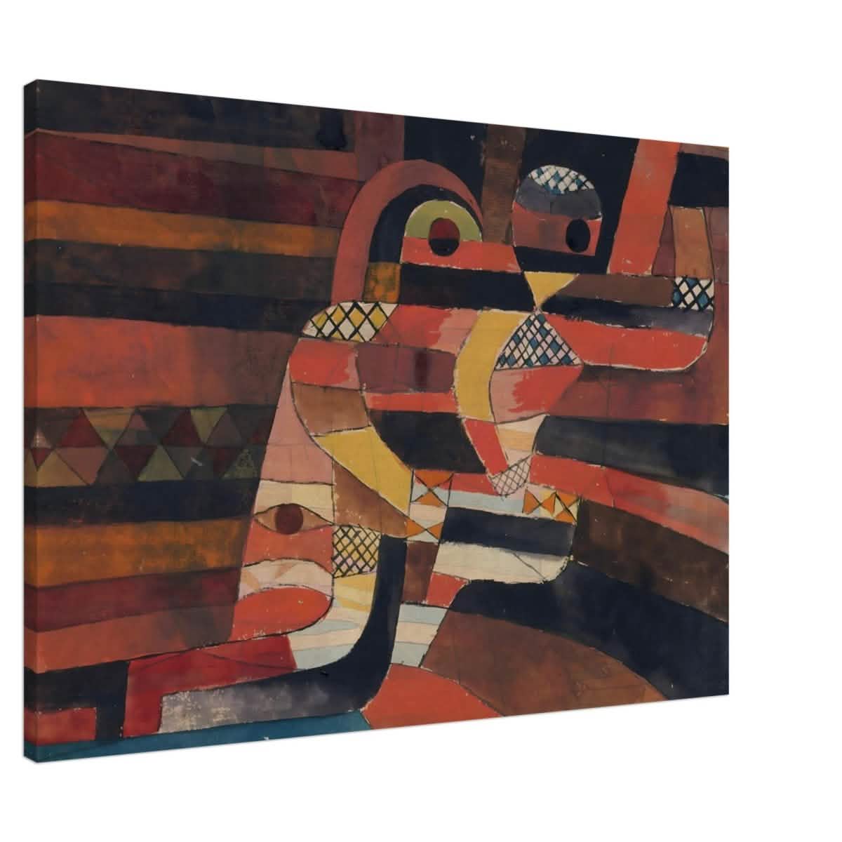 Lovers by Paul Klee Vintage Abstract Wall Art - Canvas - 70x100 cm / 28x40″ - Slim