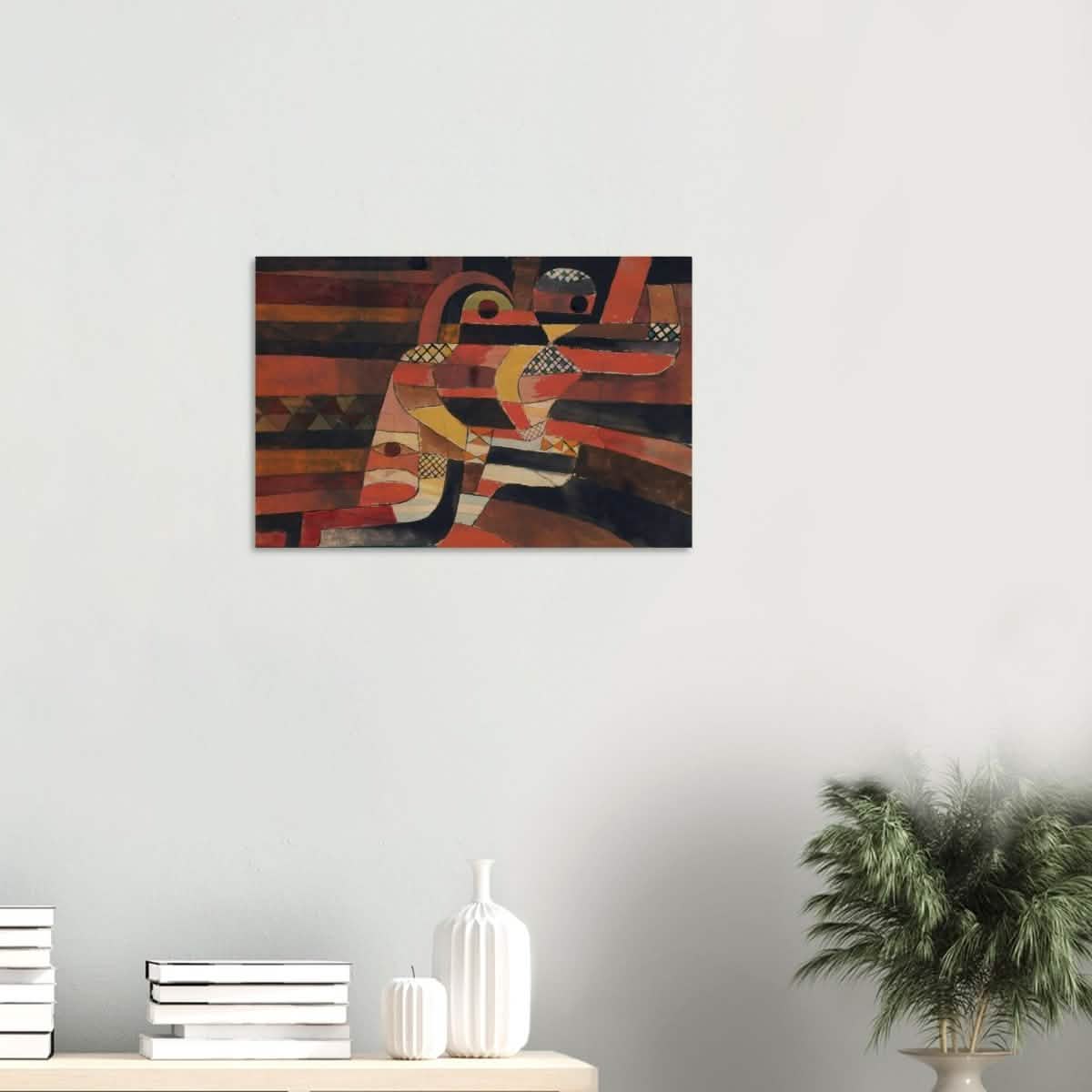 Lovers by Paul Klee Vintage Abstract Wall Art - Wood Prints - 40x60 cm / 16x24″ - 10 mm