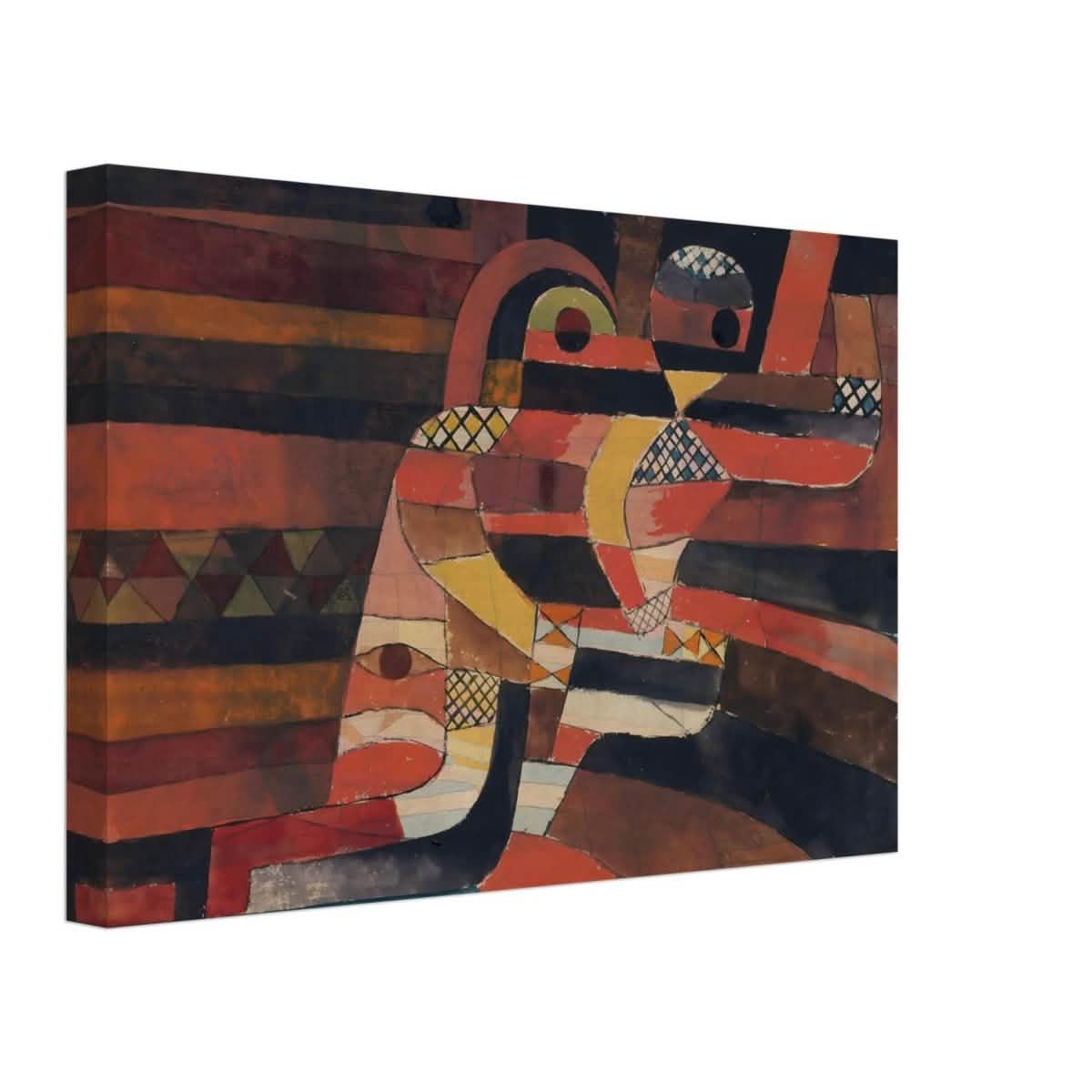 Lovers by Paul Klee Vintage Abstract Wall Art - Canvas - 30x45 cm / 12x18″ - Thick