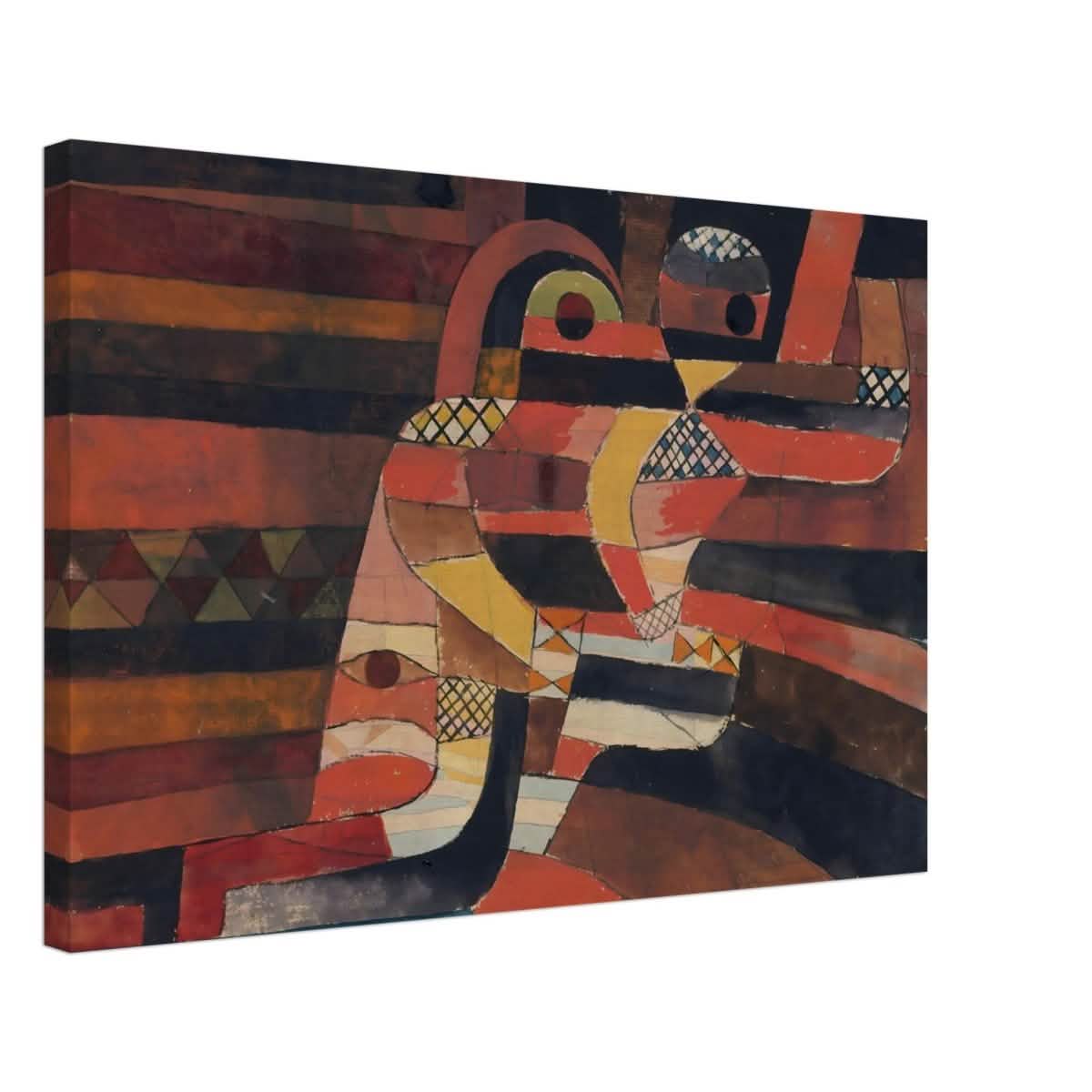 Lovers by Paul Klee Vintage Abstract Wall Art - Canvas - 50x75 cm / 20x30″ - Thick