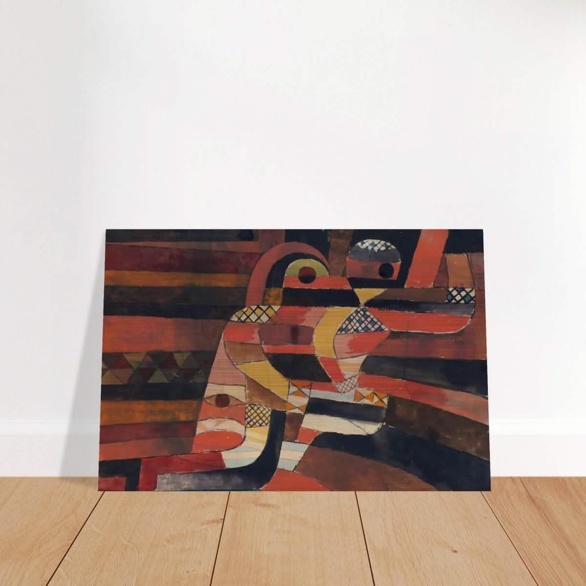 Lovers by Paul Klee Vintage Abstract Wall Art - Brushed Aluminum Print - 50x75 cm / 20x30″ -