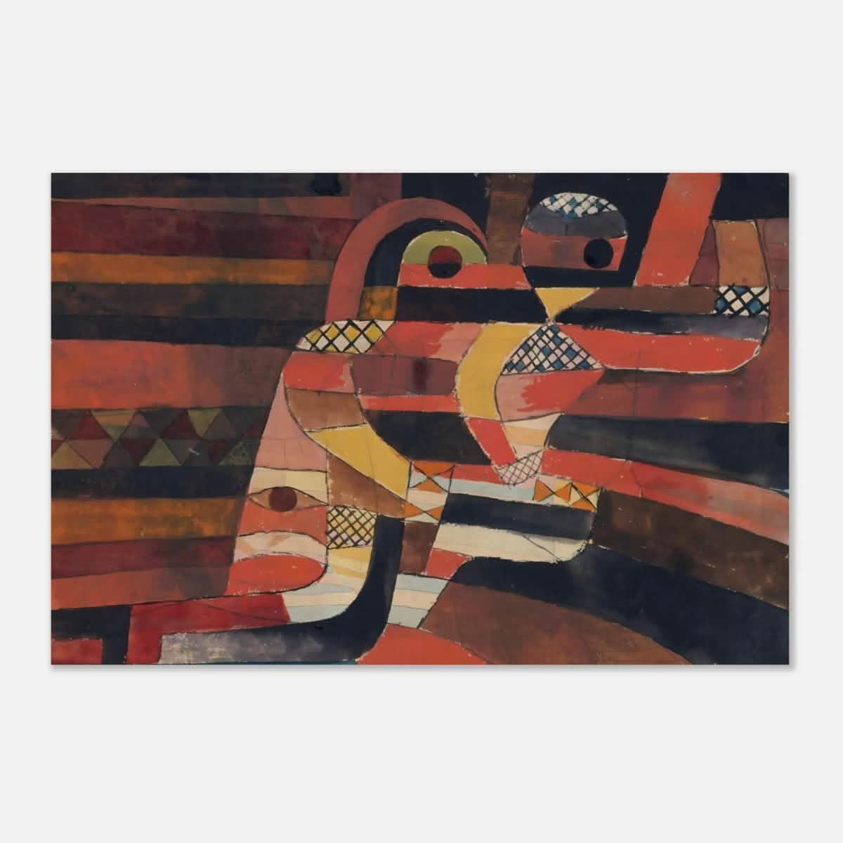 Lovers by Paul Klee Vintage Abstract Wall Art - Aluminum Print - 50x75 cm / 20x30″ -