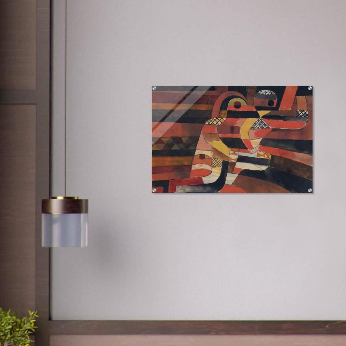 Lovers by Paul Klee Vintage Abstract Wall Art - Acrylic Print - 60x90 cm / 24x36″ -