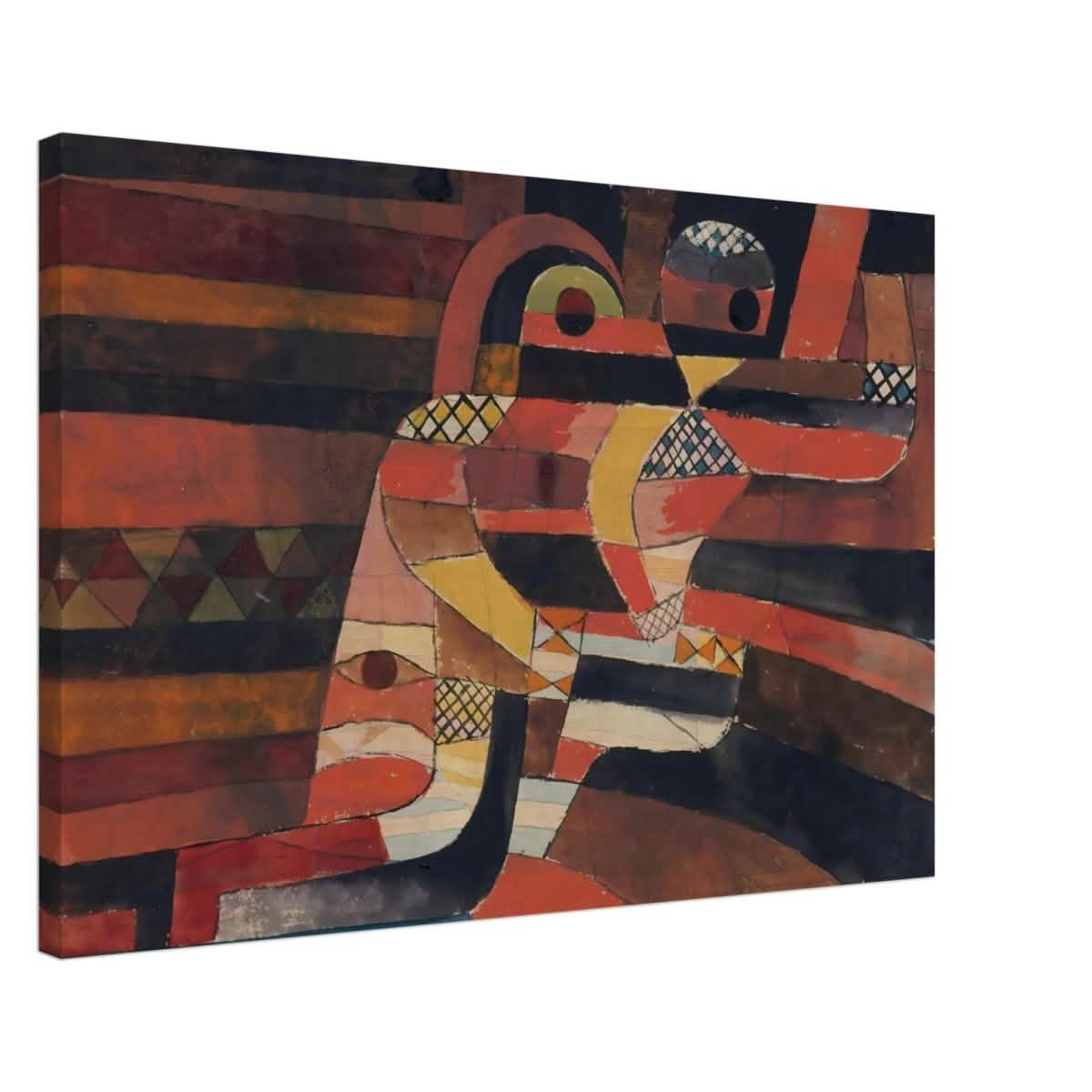 Lovers by Paul Klee Vintage Abstract Wall Art - Canvas - 50x75 cm / 20x30″ - Slim