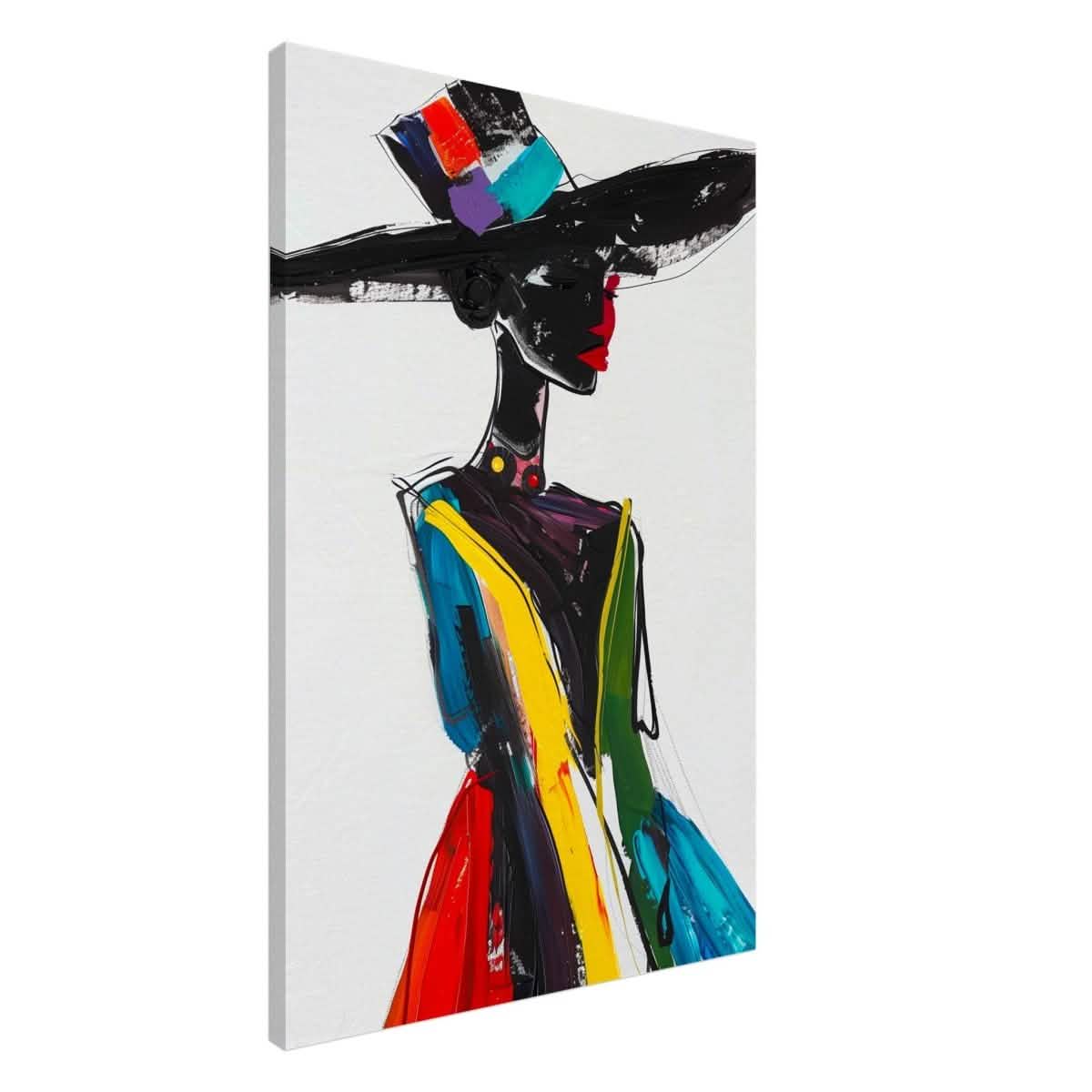 Luminous Portrait V2 | Abstract Expressionist Portraiture - Canvas - 30x45 cm / 12x18″ -