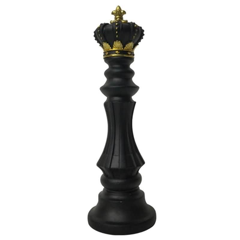 Luxury Resin Chess Piece Ornaments – Creative Modern Decor - Black Queen Ornament -