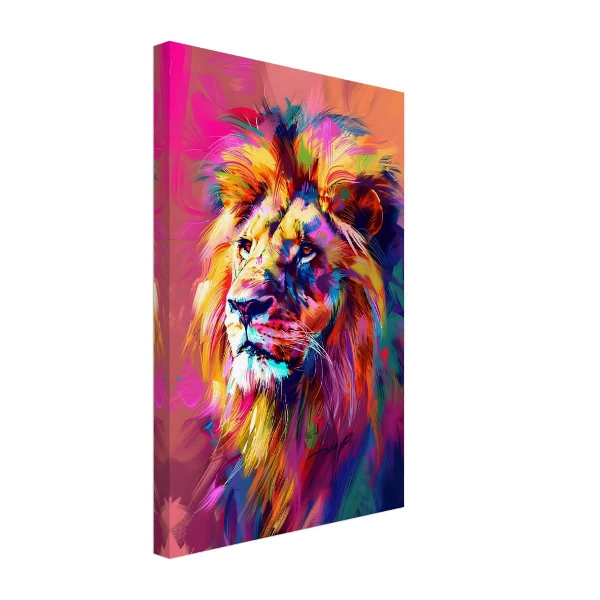 Majestic Spectrum: The King of Colors | Abstract Contemporary Pop Art - Canvas - 30x45 cm / 12x18″ -