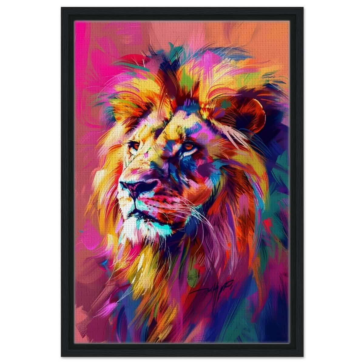 Majestic Spectrum: The King of Colors | Abstract Contemporary Pop Art - Brushed Aluminum Print - 60x90 cm / 24x36″ -