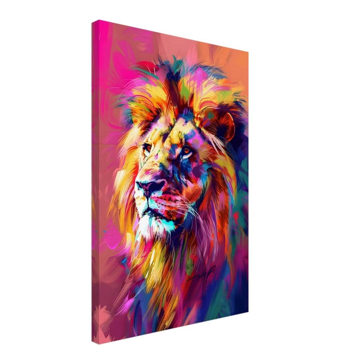 Majestic Spectrum: The King of Colors | Abstract Contemporary Pop Art - Brushed Aluminum Print - 60x90 cm / 24x36″ -