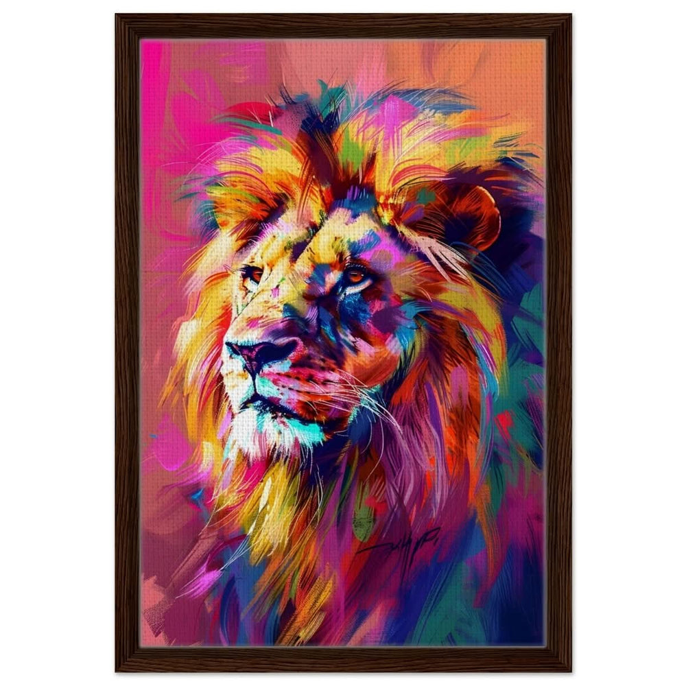 Majestic Spectrum: The King of Colors | Abstract Contemporary Pop Art - Brushed Aluminum Print - 60x90 cm / 24x36″ -