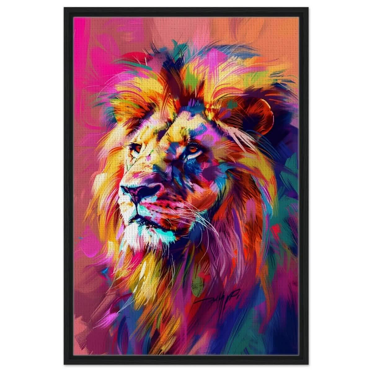 Majestic Spectrum: The King of Colors | Abstract Contemporary Pop Art - Brushed Aluminum Print - 60x90 cm / 24x36″ -