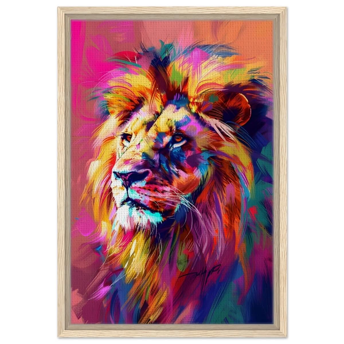 Majestic Spectrum: The King of Colors | Abstract Contemporary Pop Art - Brushed Aluminum Print - 60x90 cm / 24x36″ -
