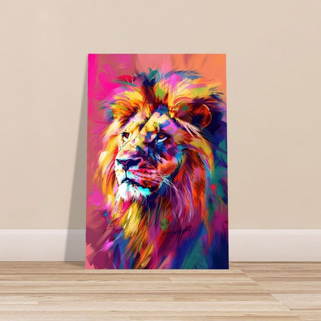 Majestic Spectrum: The King of Colors | Abstract Contemporary Pop Art - Aluminum Print - 50x75 cm / 20x30″ -