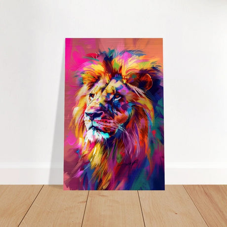 Majestic Spectrum: The King of Colors | Abstract Contemporary Pop Art - Brushed Aluminum Print - 50x75 cm / 20x30″ -