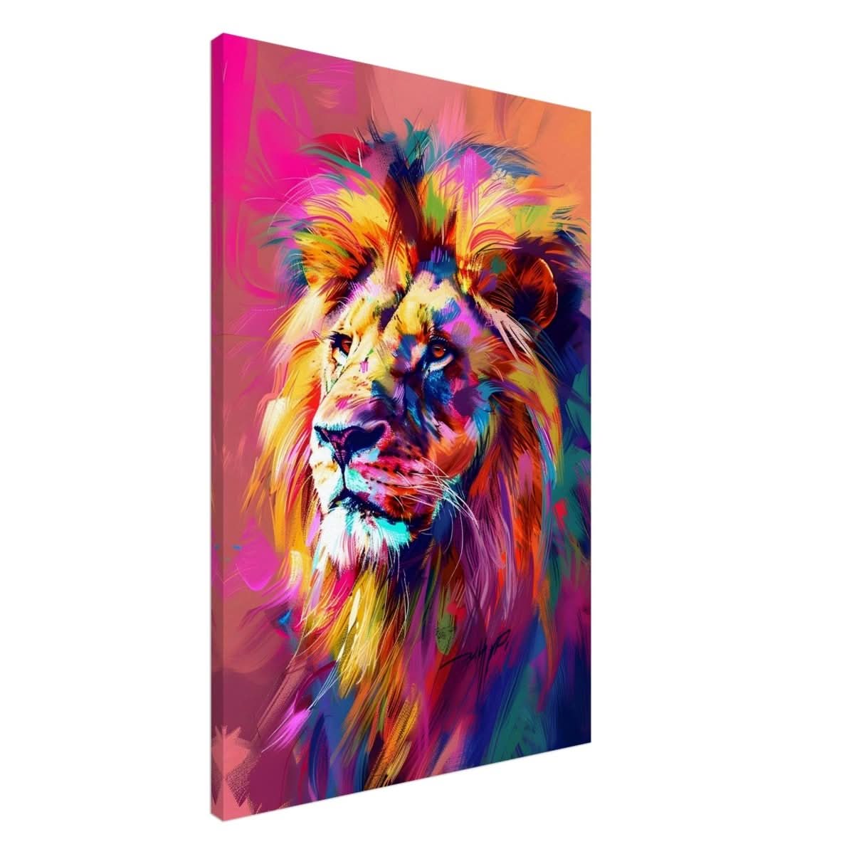 Majestic Spectrum: The King of Colors | Abstract Contemporary Pop Art - Canvas - 60x90 cm / 24x36″ -