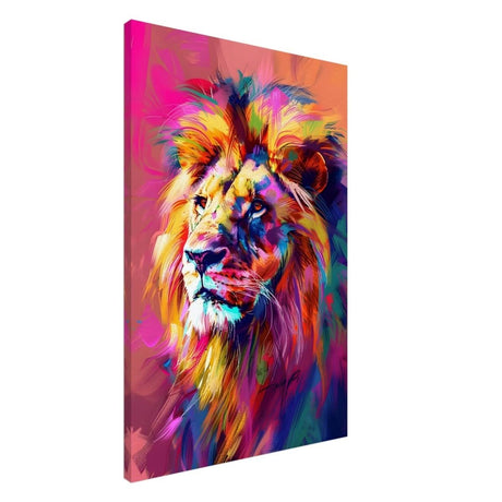 Majestic Spectrum: The King of Colors | Abstract Contemporary Pop Art - Canvas - 60x90 cm / 24x36″ -
