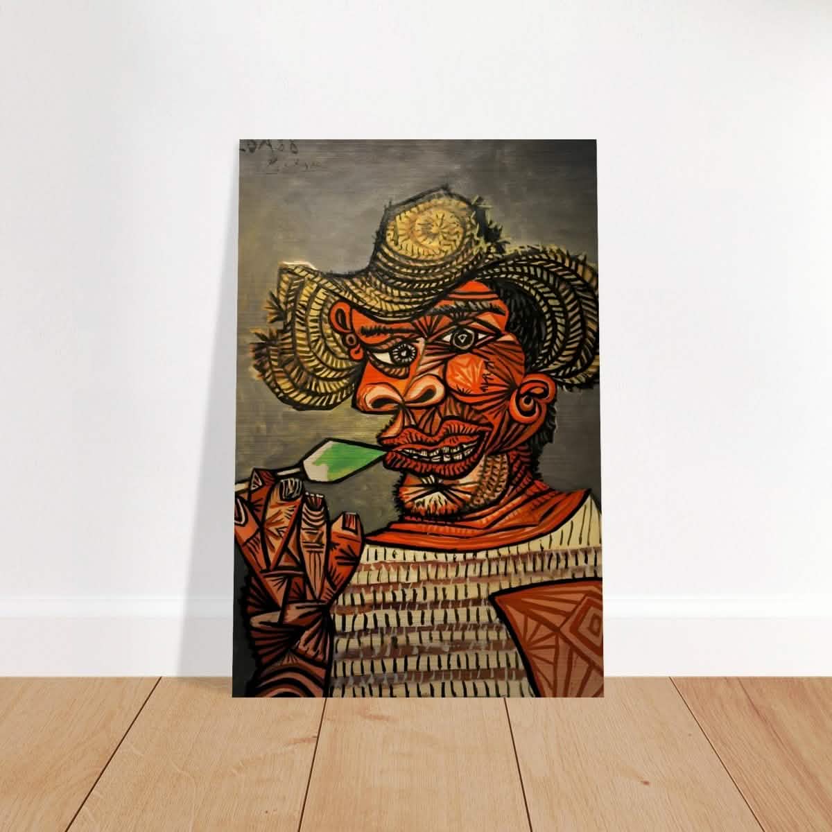 Man with a Lollipop by Pablo Picasso - Brushed Aluminum Print - 30x45 cm / 12x18″ -