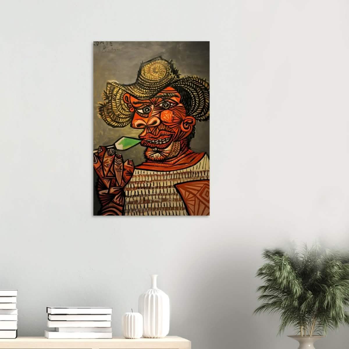 Man with a Lollipop by Pablo Picasso - Wood Prints - 50x75 cm / 20x30″ - 10 mm