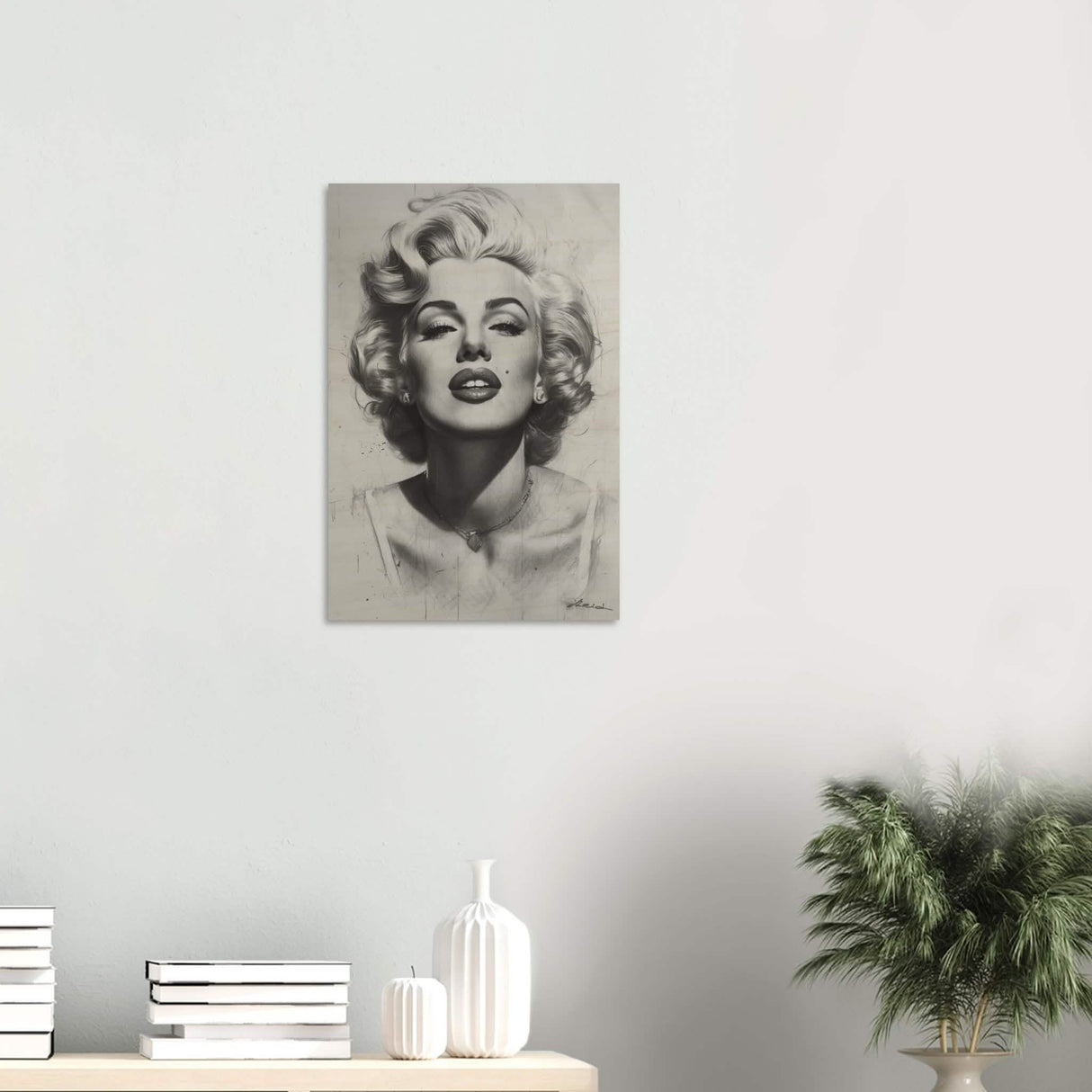 Marilyn Monroe Pop Art Wall Art - Wood Prints - 40x60 cm / 16x24″ -