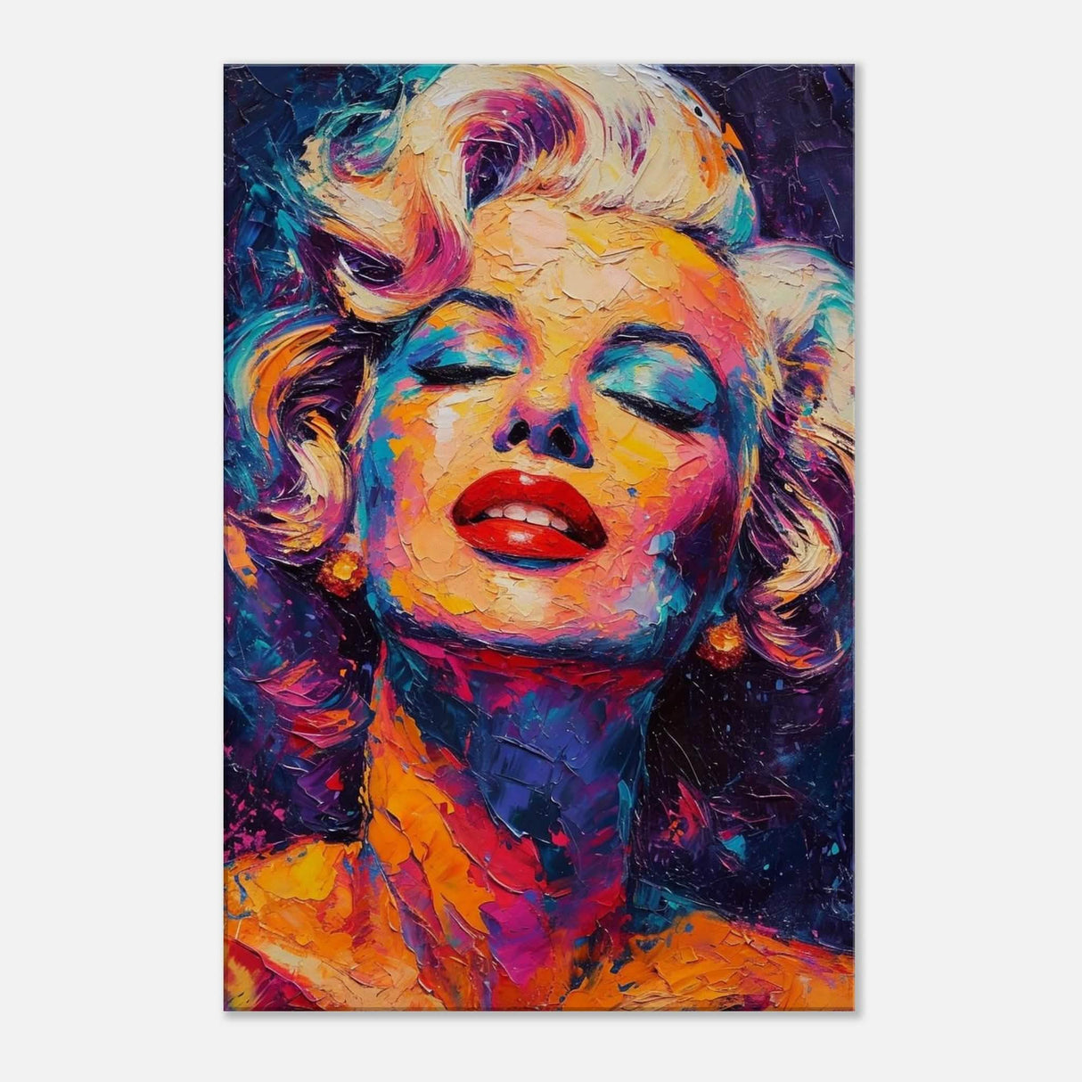 Marilyn Monroe Pop Art Wall Art - Canvas - 60x90 cm / 24x36″ - Thick