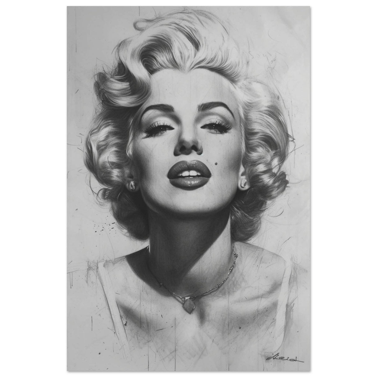 Marilyn Monroe Pop Art Wall Art - Aluminum Print - 50x75 cm / 20x30″ -