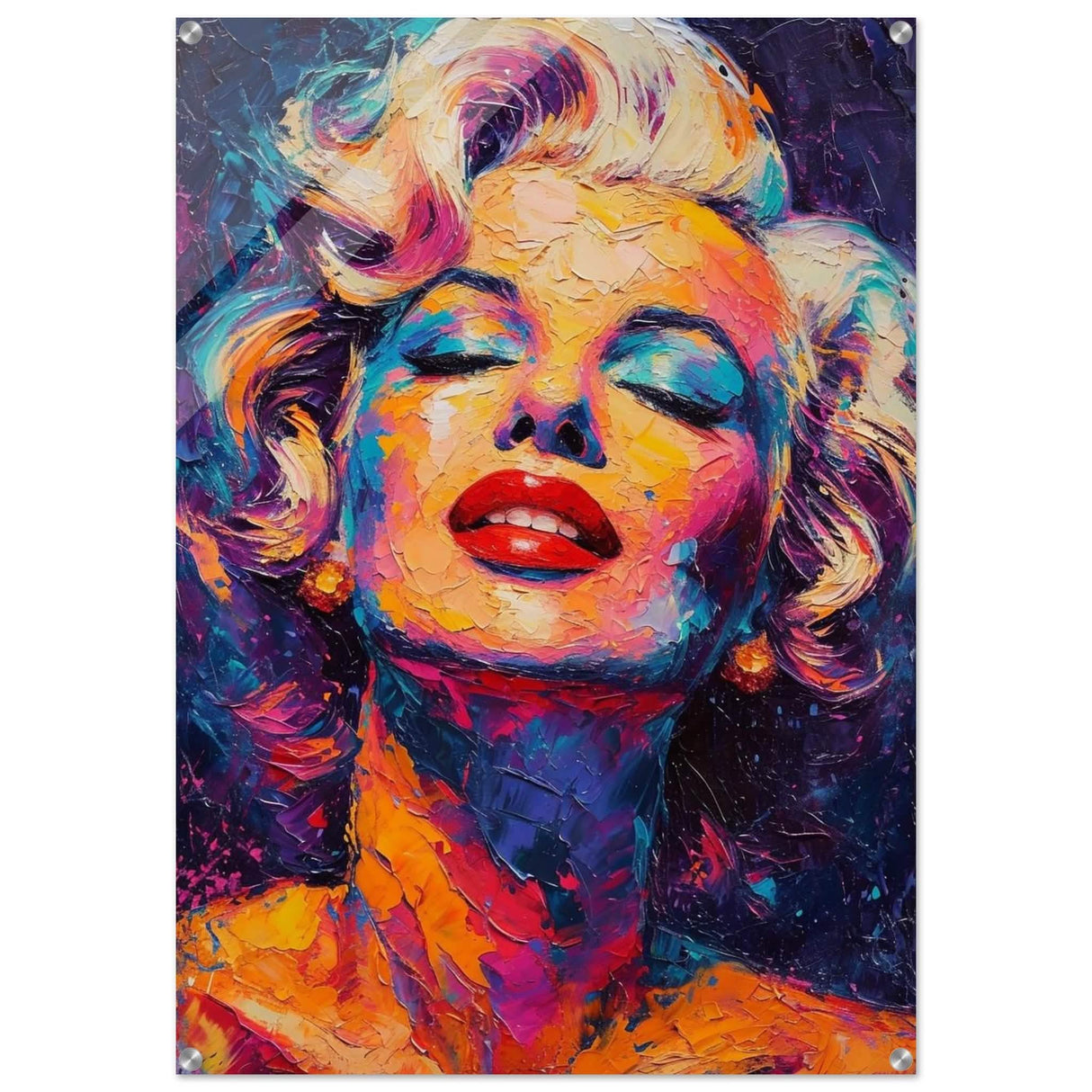 Marilyn Monroe Pop Art Wall Art - Acrylic Print - 70x100 cm / 28x40″ -