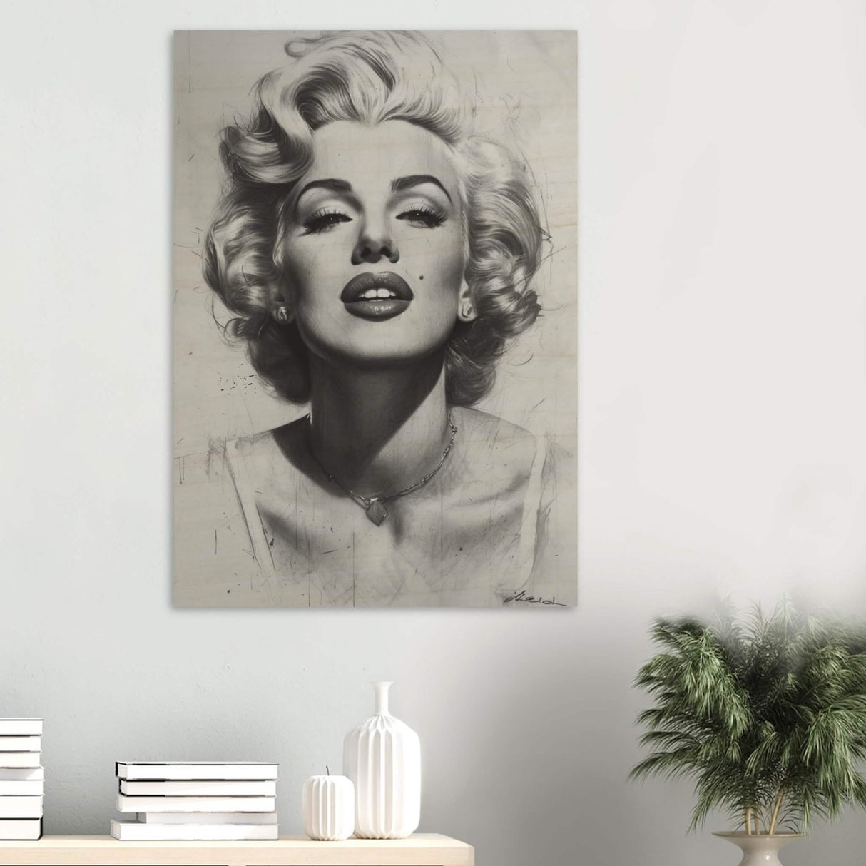 Marilyn Monroe Pop Art Wall Art - Wood Prints - 70x100 cm / 28x40″ -
