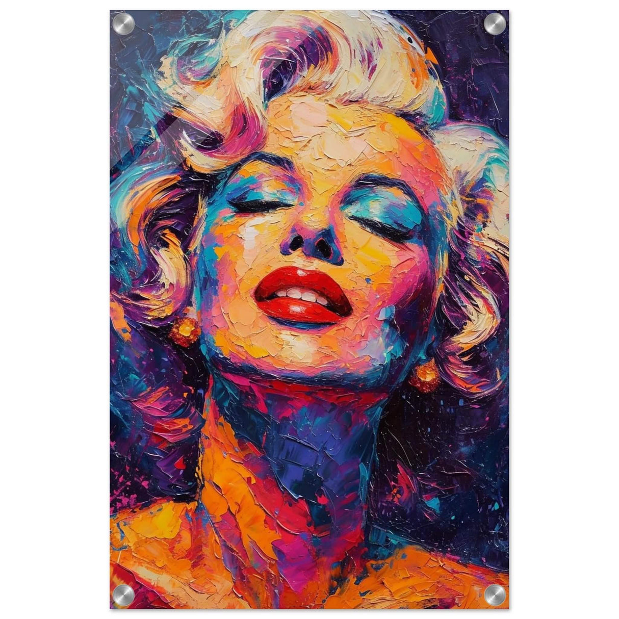 Marilyn Monroe Pop Art Wall Art - Acrylic Print - 40x60 cm / 16x24″ -