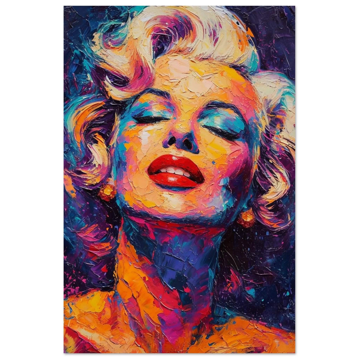 Marilyn Monroe Pop Art Wall Art - Aluminum Print - 50x75 cm / 20x30″ -