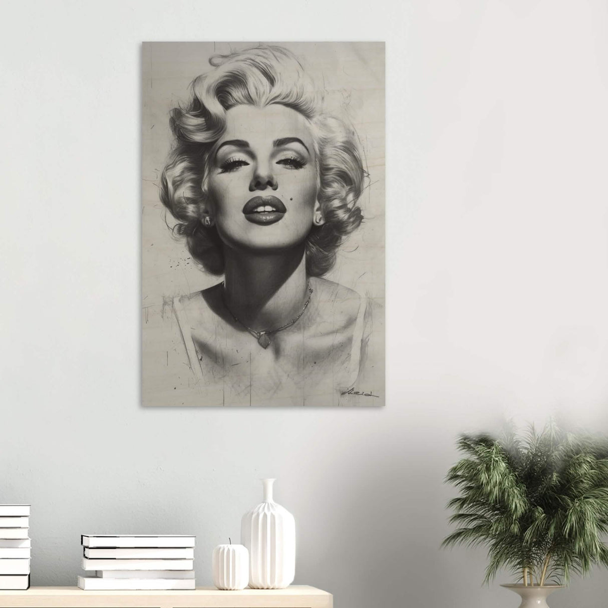 Marilyn Monroe Pop Art Wall Art - Wood Prints - 60x90 cm / 24x36″ -