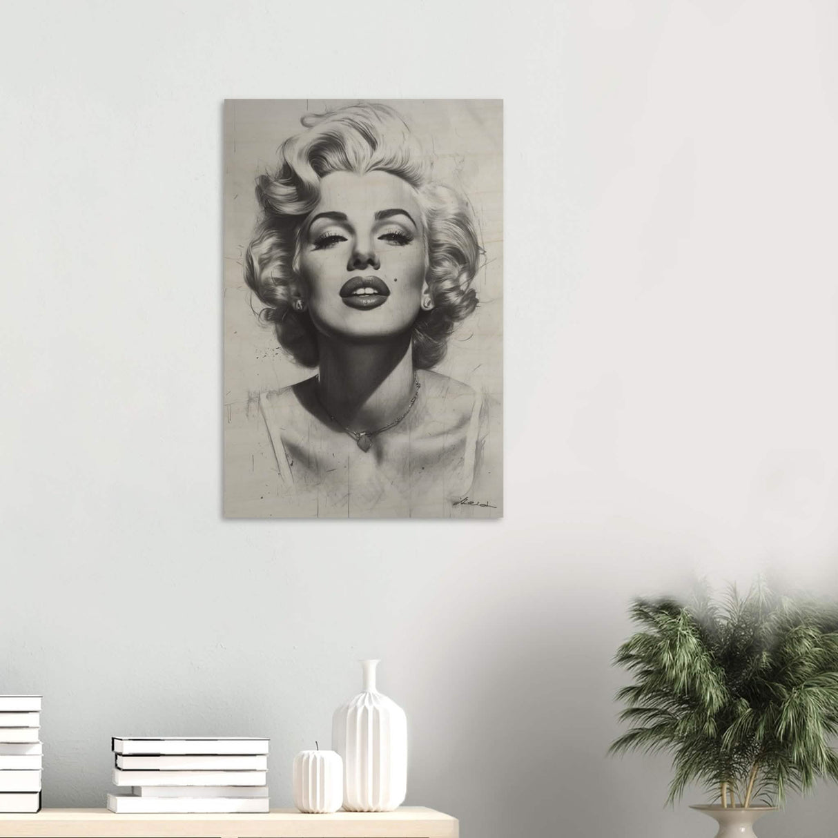 Marilyn Monroe Pop Art Wall Art - Wood Prints - 50x75 cm / 20x30″ -