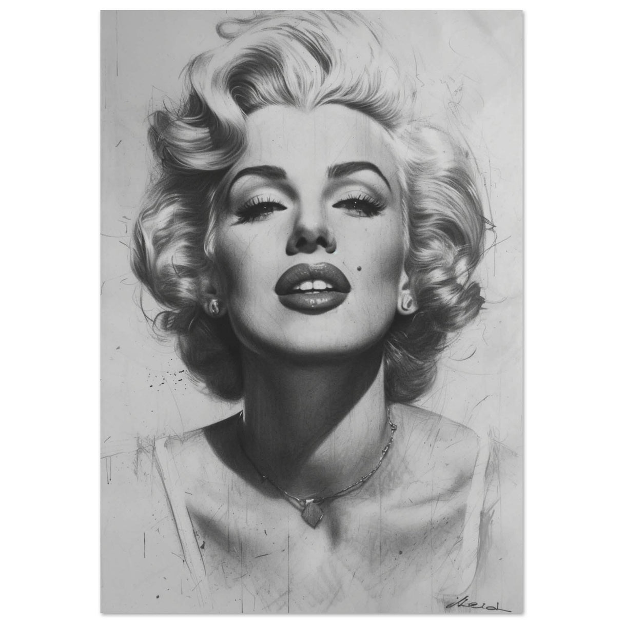 Marilyn Monroe Pop Art Wall Art - Aluminum Print - 70x100 cm / 28x40″ -