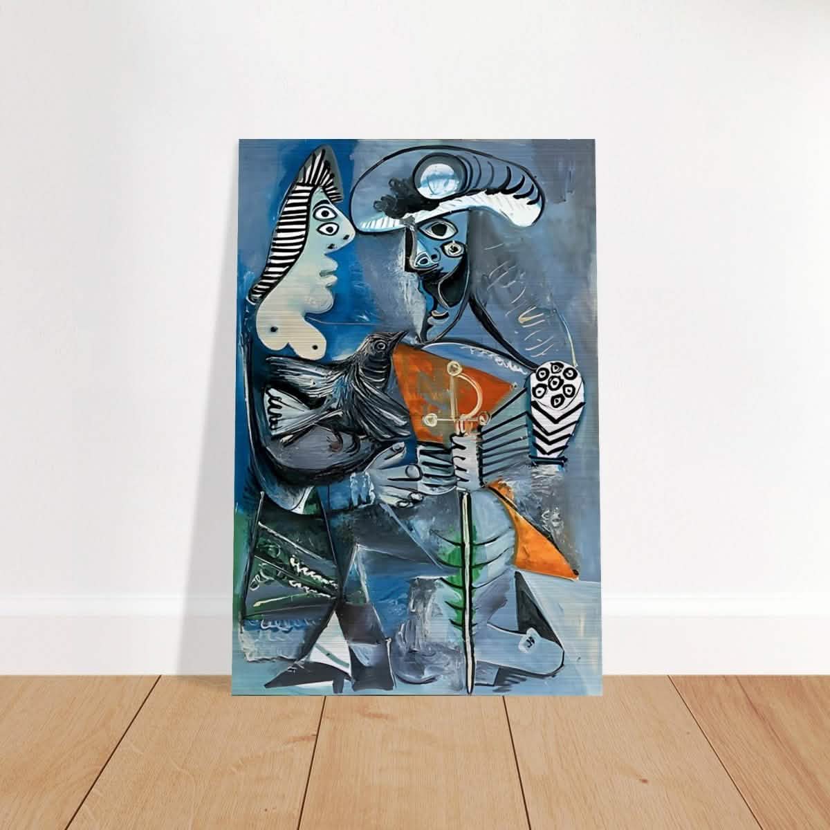 Matador & Wife by Pablo Picasso - Brushed Aluminum Print - 50x75 cm / 20x30″ -