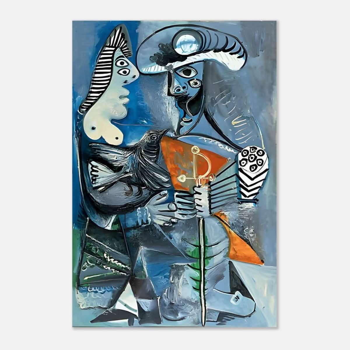 Matador & Wife by Pablo Picasso - Aluminum Print - 40x60 cm / 16x24″ -