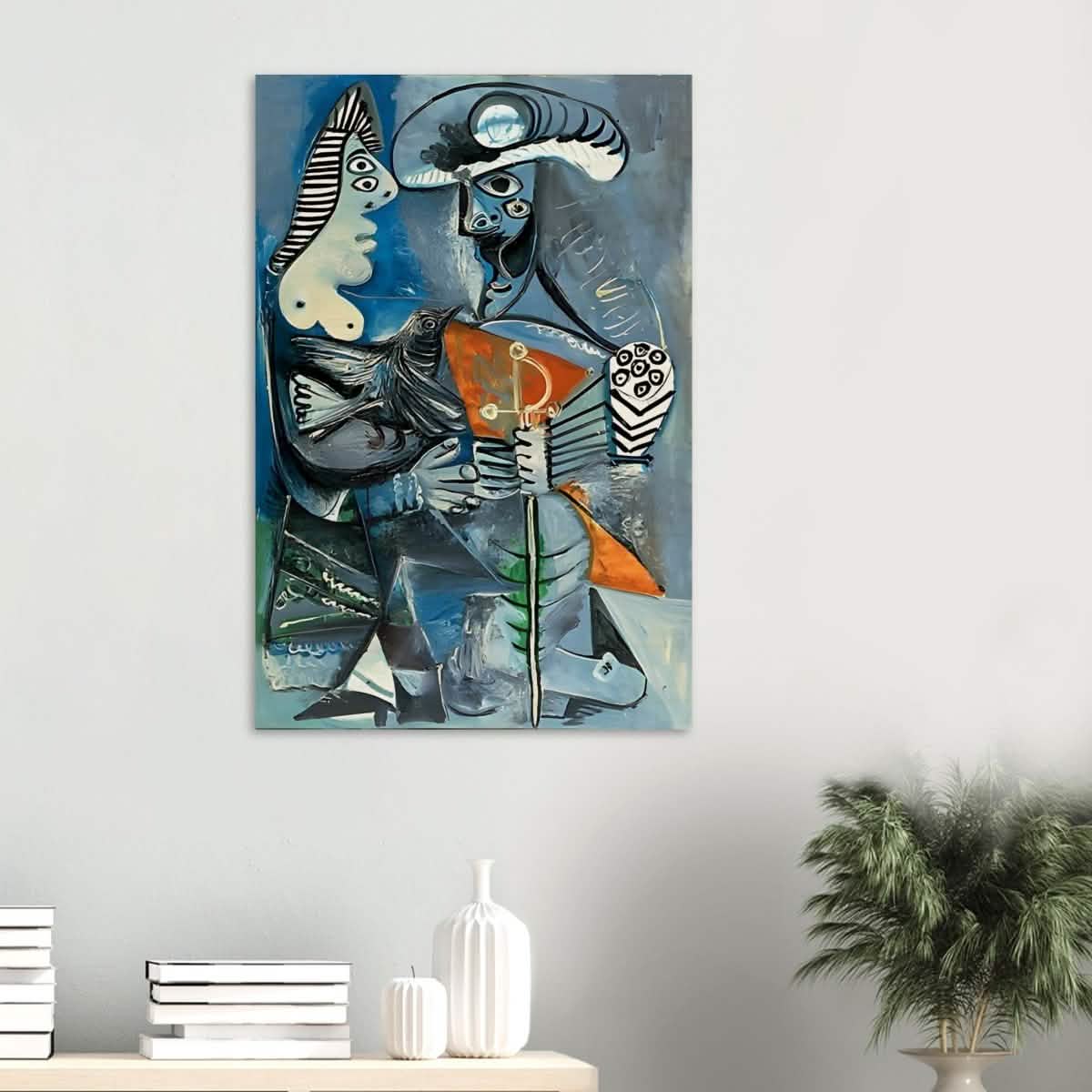 Matador & Wife by Pablo Picasso - Wood Prints - 60x90 cm / 24x36″ - 20 mm