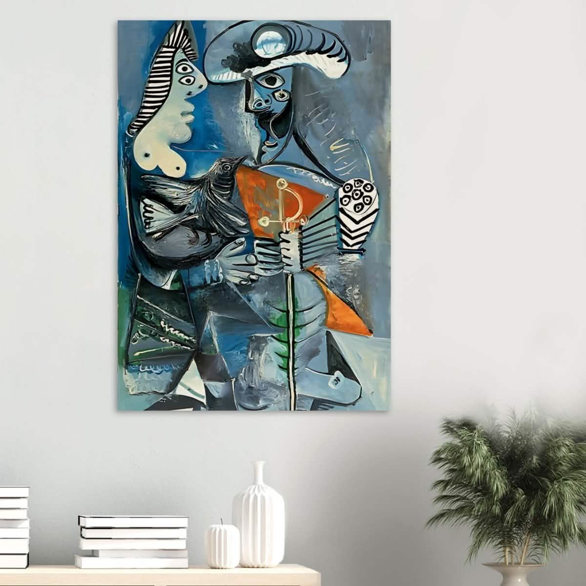 Matador & Wife by Pablo Picasso - Wood Prints - 70x100 cm / 28x40″ - 10 mm