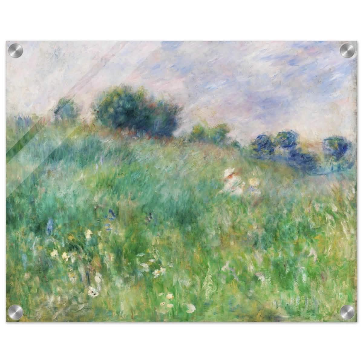 Meadow (La Prairie) by Pierre - Auguste Renoir (1841 - 1919) | wall art print - 40x50 cm / 16x20″ - Acrylic Print -