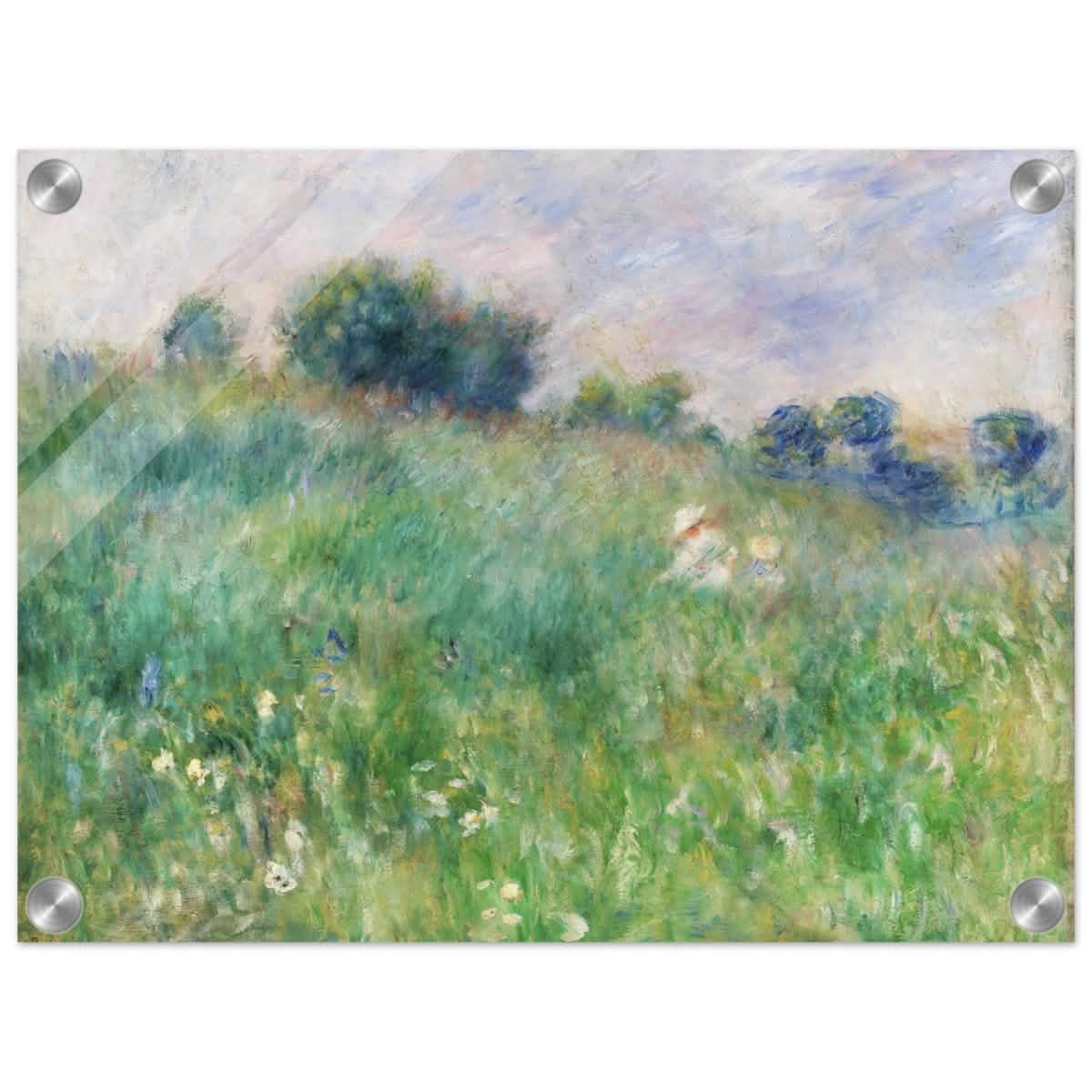 Meadow (La Prairie) by Pierre - Auguste Renoir (1841 - 1919) | wall art print - 30x40 cm / 12x16″ - Acrylic Print -
