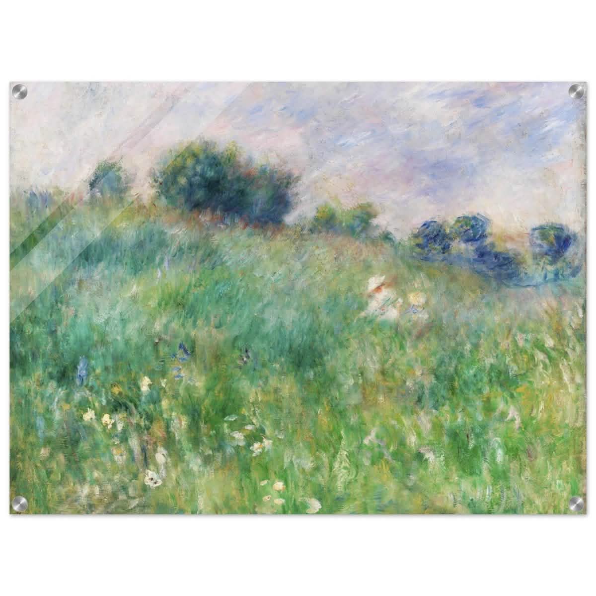 Meadow (La Prairie) by Pierre - Auguste Renoir (1841 - 1919) | wall art print - 60x80 cm / 24x32″ - Acrylic Print -
