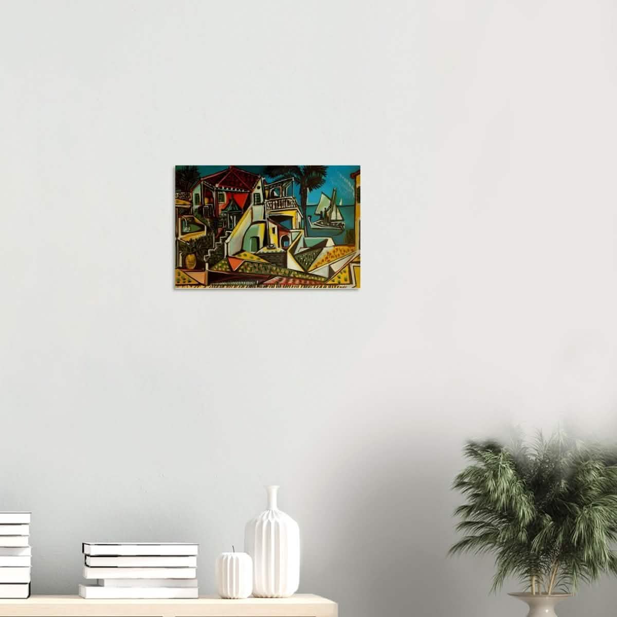 Mediterranean landscape by Pablo Picasso - Wood Prints - 30x45 cm / 12x18″ - 10 mm