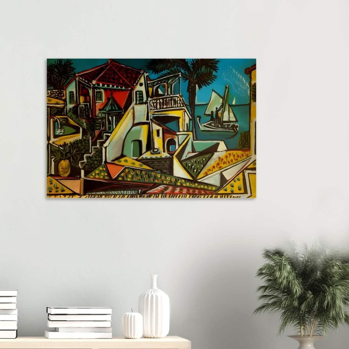 Mediterranean landscape by Pablo Picasso - Wood Prints - 60x90 cm / 24x36″ - 10 mm