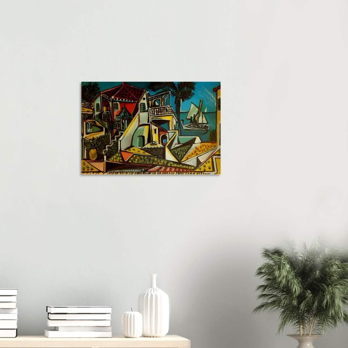 Mediterranean landscape by Pablo Picasso - Wood Prints - 40x60 cm / 16x24″ - 10 mm
