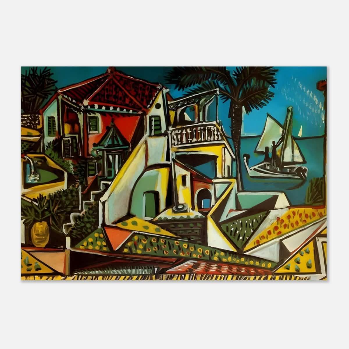 Mediterranean landscape by Pablo Picasso - Aluminum Print - 70x100 cm / 28x40″ -