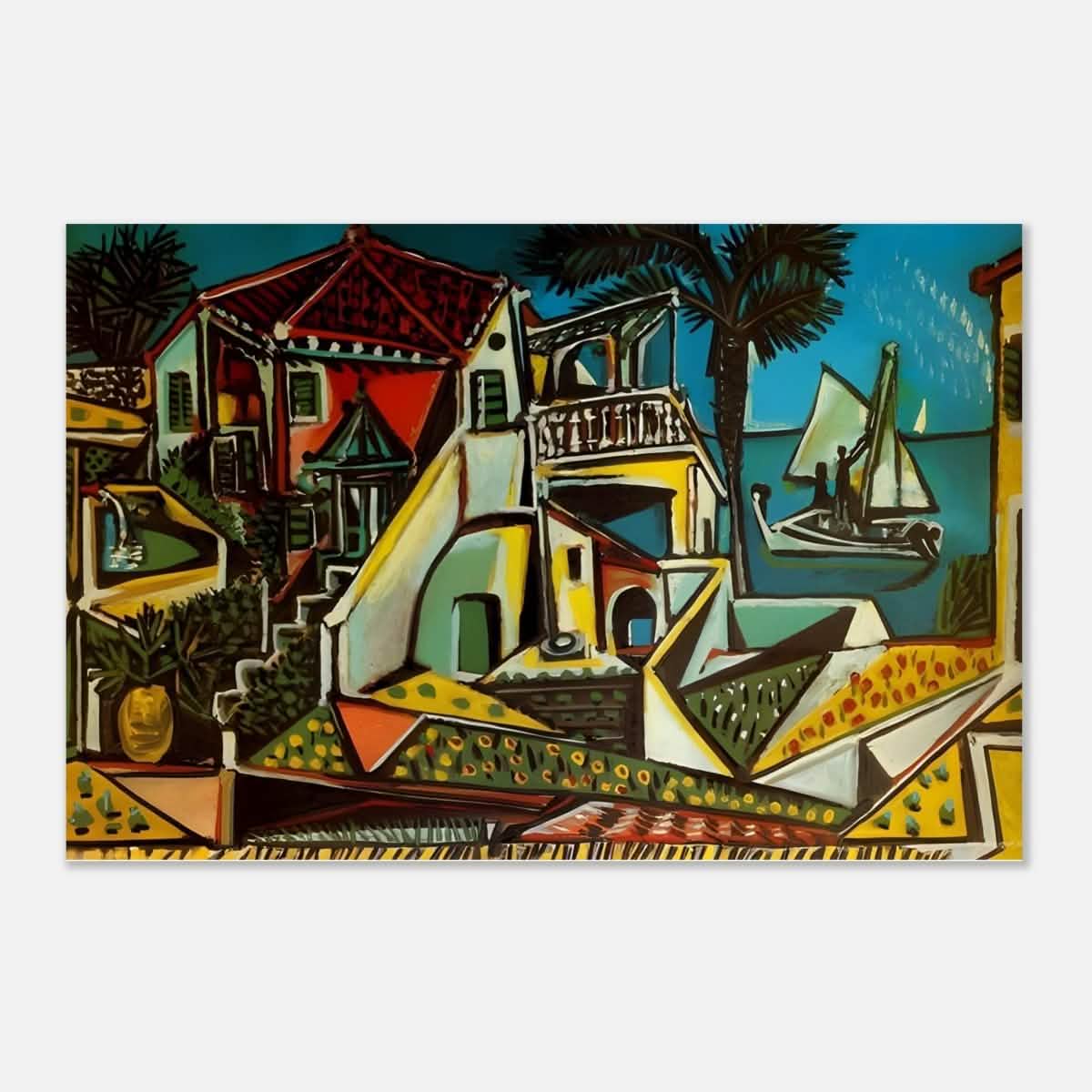 Mediterranean landscape by Pablo Picasso - Aluminum Print - 40x60 cm / 16x24″ -