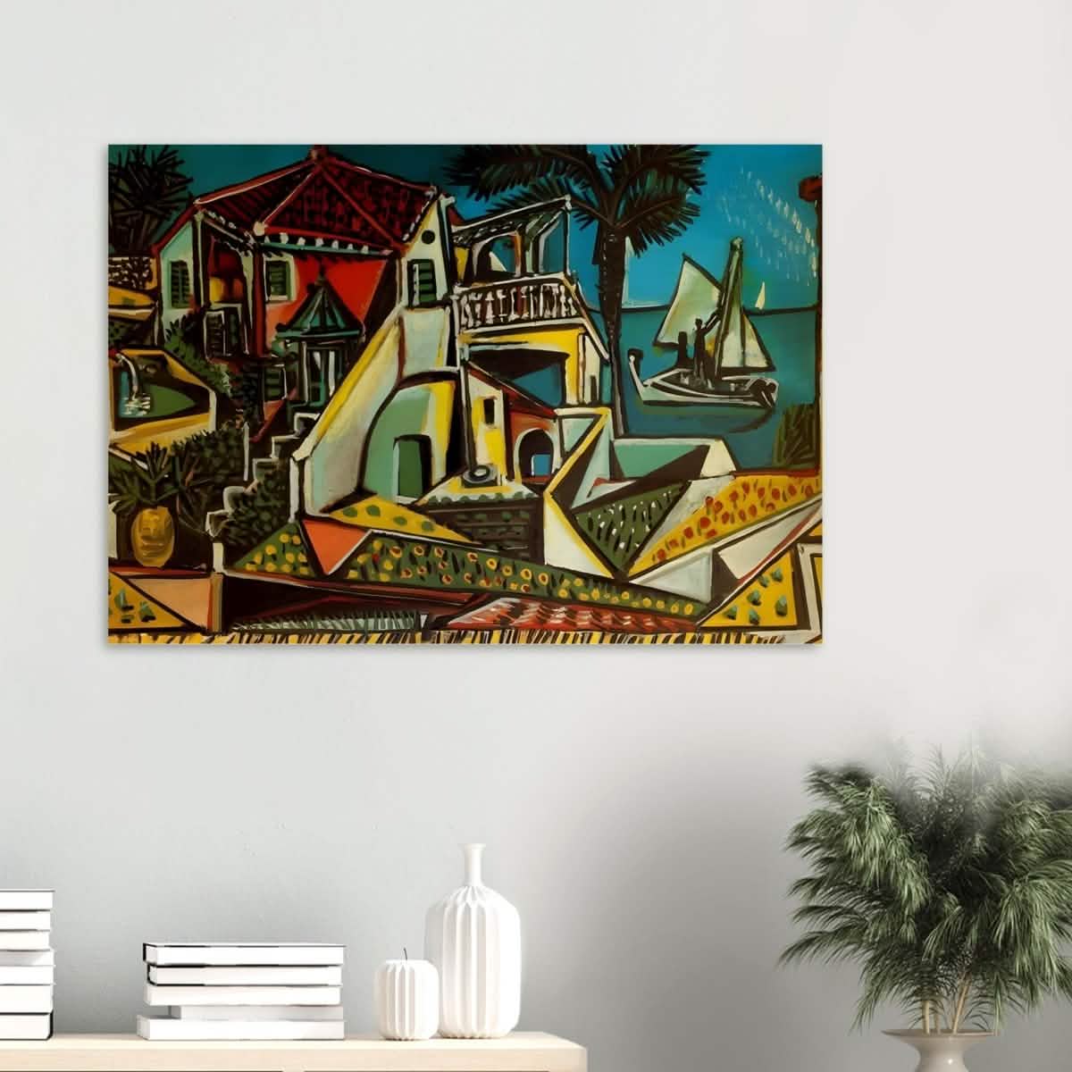 Mediterranean landscape by Pablo Picasso - Wood Prints - 70x100 cm / 28x40″ - 10 mm