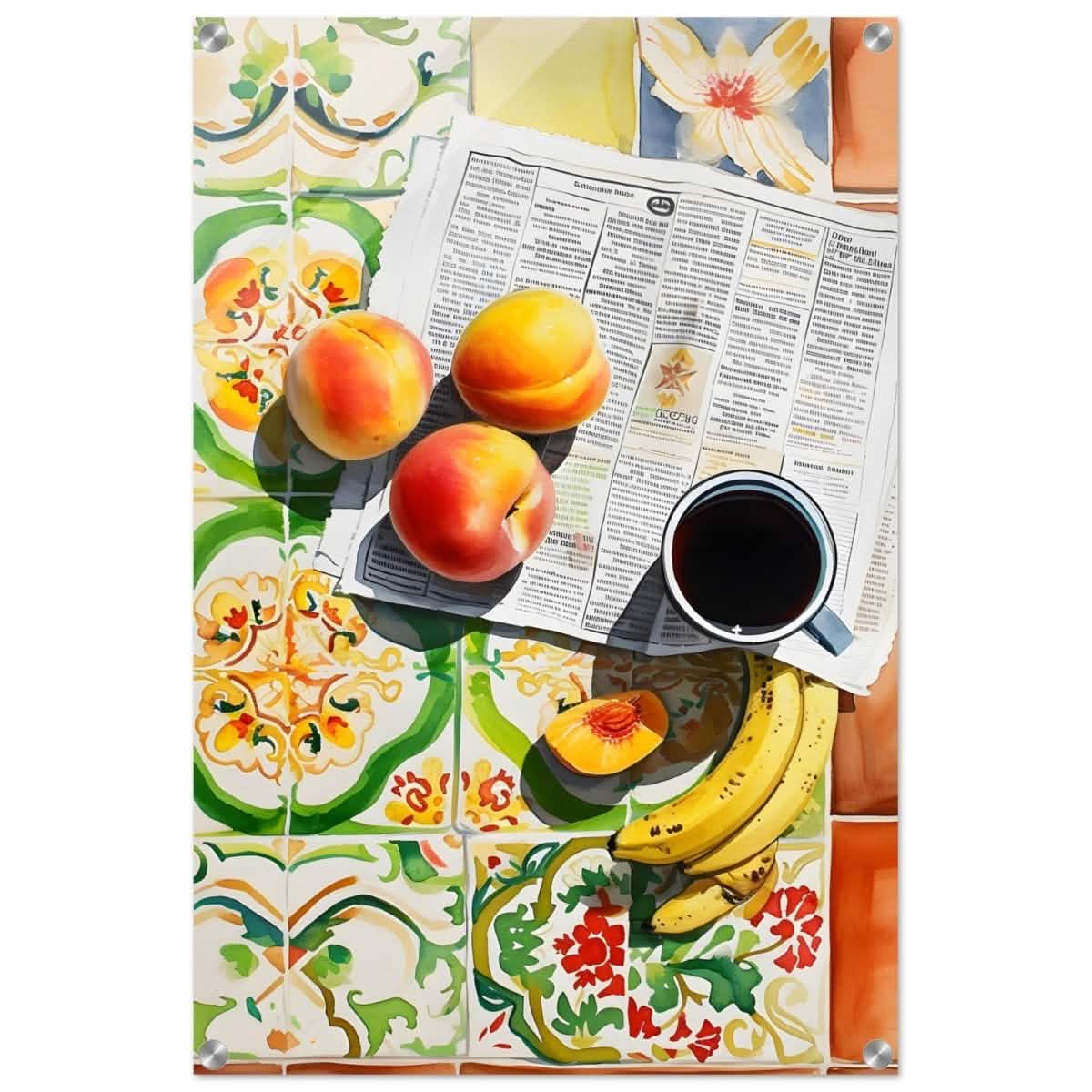 Mediterranean Morning | Contemporary Realism | wall art print - Acrylic Print - 50x75 cm / 20x30″ -