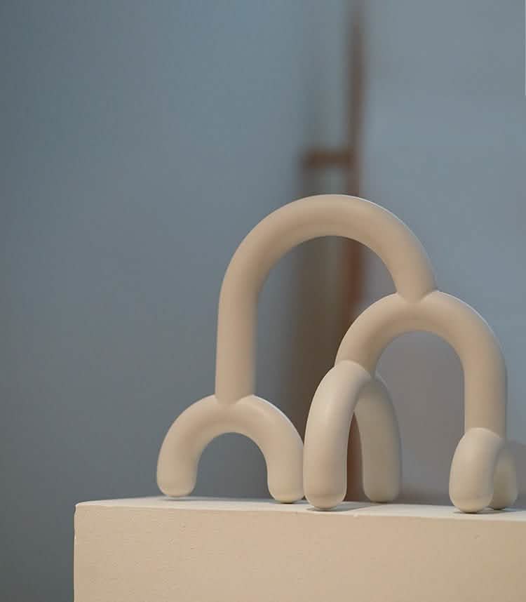 Minimalist Forest Geometric Resin Sculpture - The Mountain -