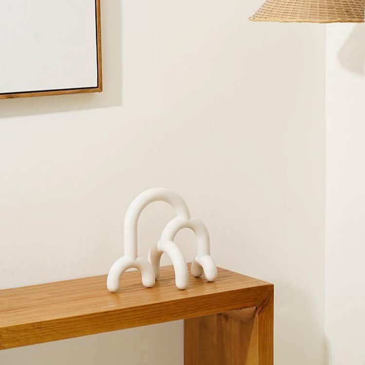 Minimalist Forest Geometric Resin Sculpture - The Mountain -