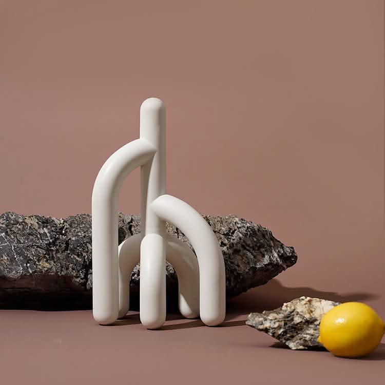 Minimalist Forest Geometric Resin Sculpture - The Mountain -